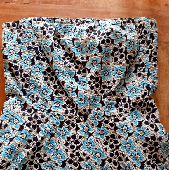 JCrew Floral Strapless Dress - Picture 4 of 8